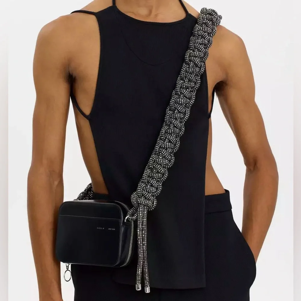 Kara Cobra Crystal Crossbody Bag - Picture 2 of 8